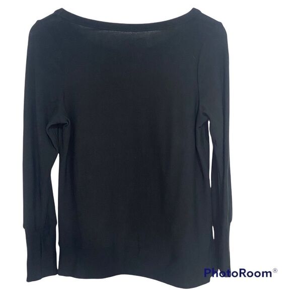 Chaser CHEERS Sweatshirt Black Metallic Graphic Womens Small NWT - Picture 5 of 7